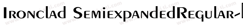 Ironclad SemiexpandedRegular字体转换